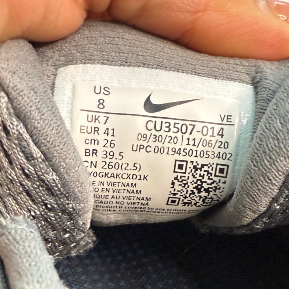 Nike Renew Ride 2 men’s Running shoes Gray and blue Accents size 8 - Picture 9 of 9